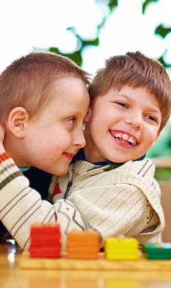 two young boys with autism